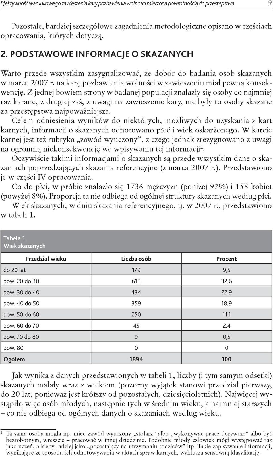 na karę pozbawienia wolności w zawieszeniu miał pewną konsekwencję.