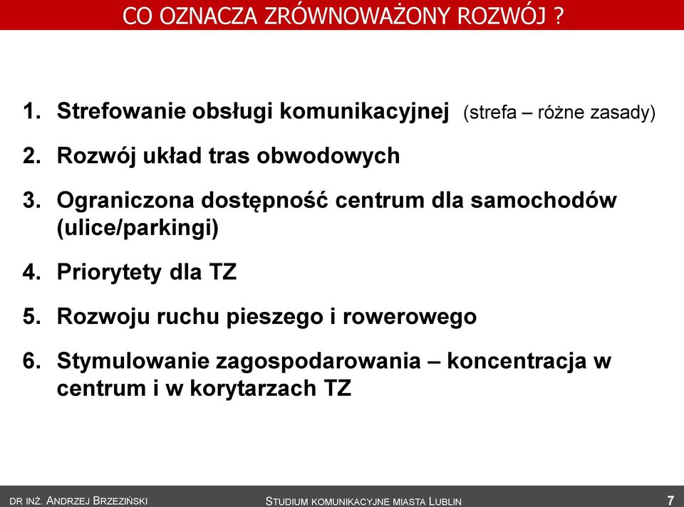 Rozwój układ tras obwodowych 3.