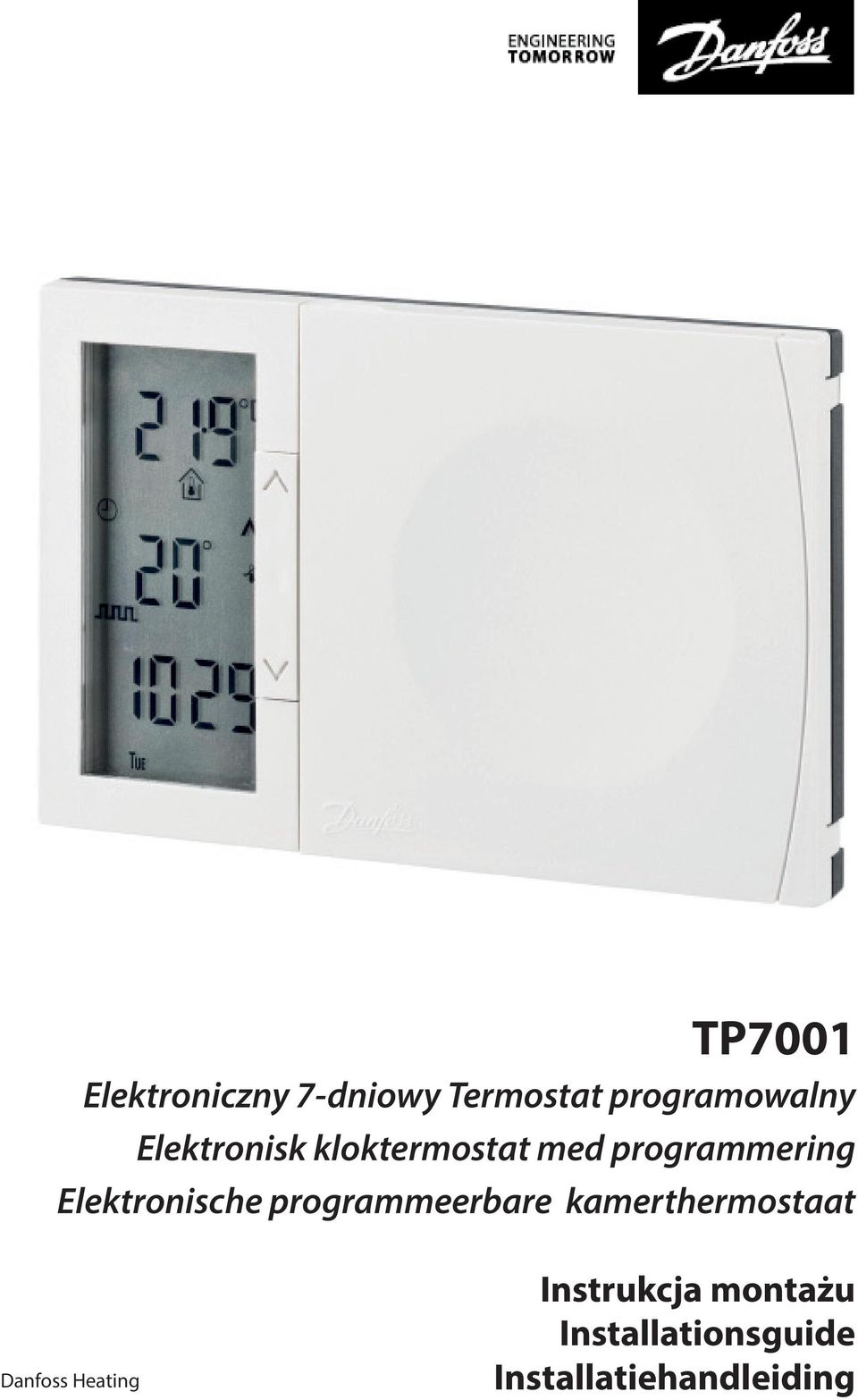 Elektronische programmeerbare kamerthermostaat Danfoss