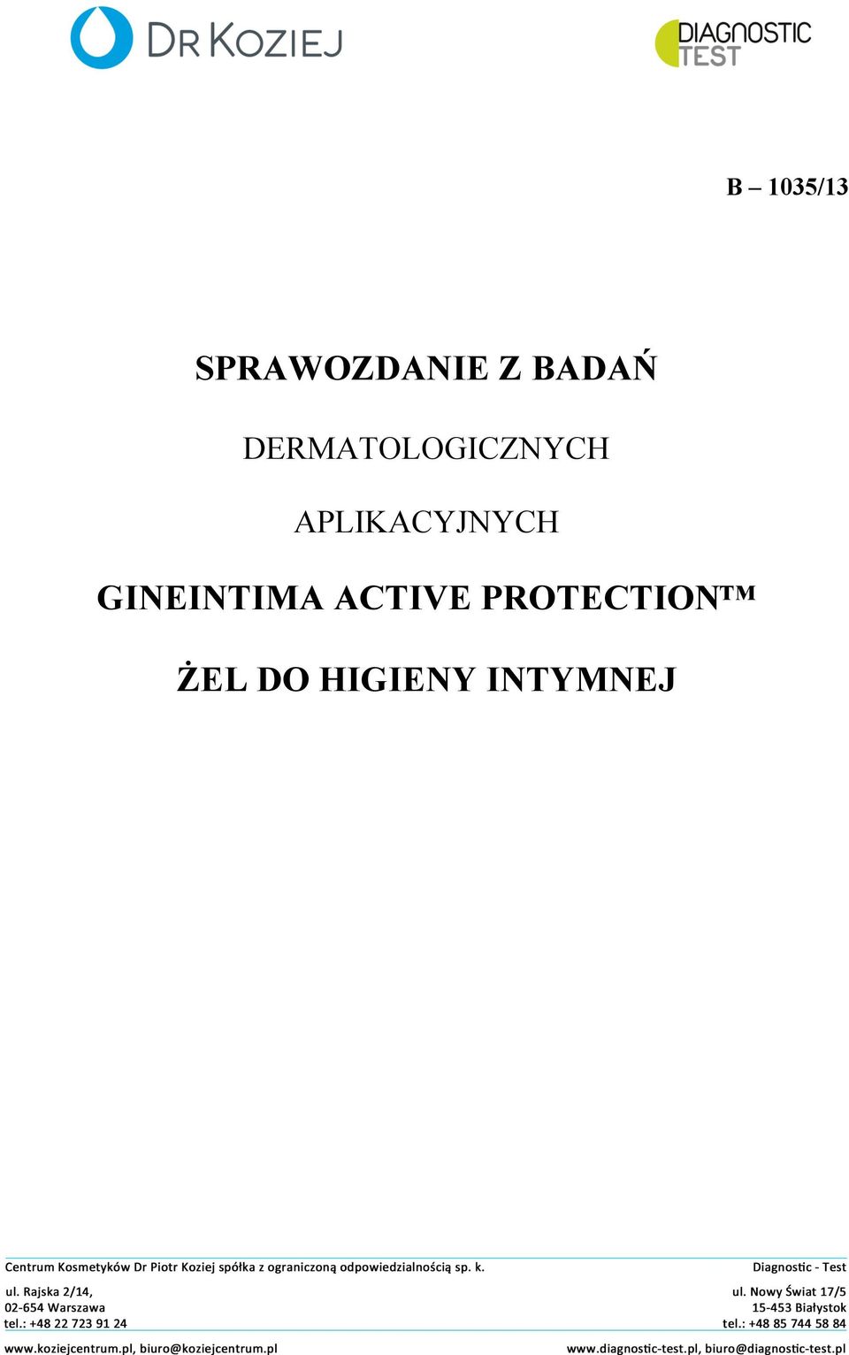 APLIKACYJNYCH GINEINTIMA