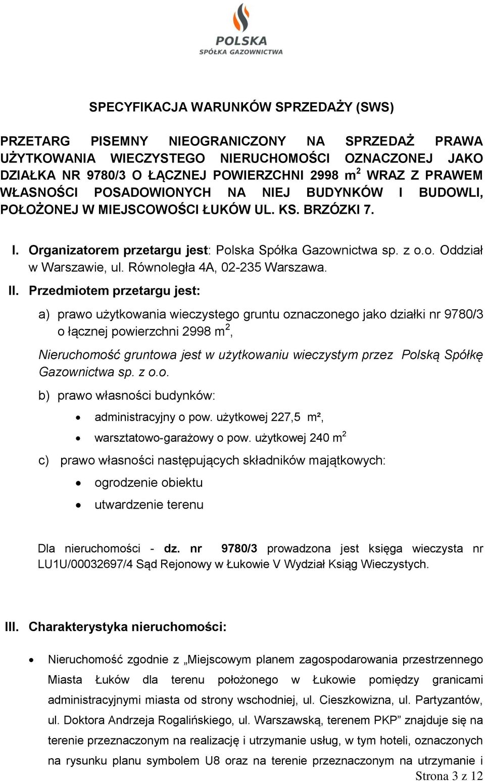 Równoległa 4A, 02-235 Warszawa. II.