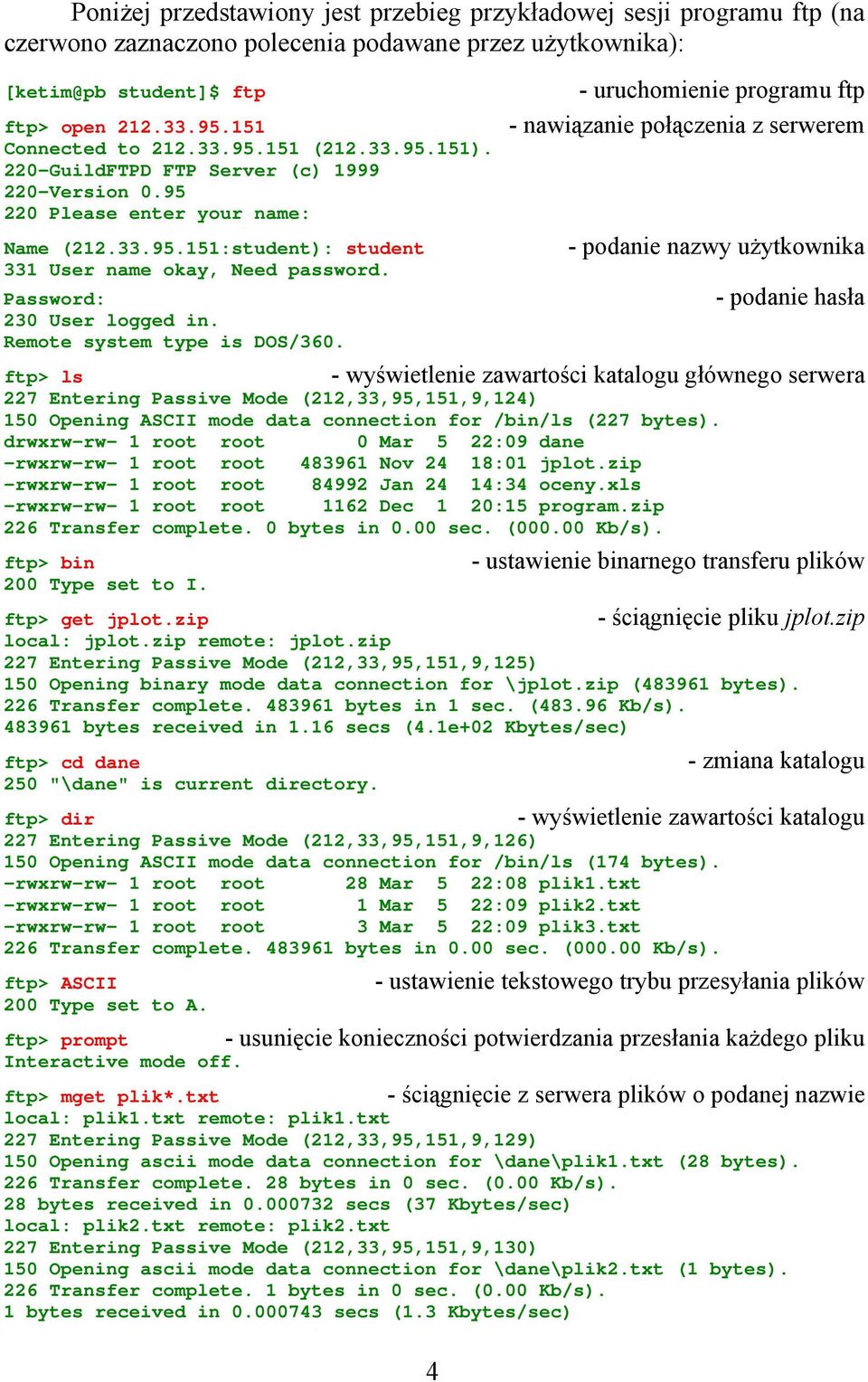 Remote system type is DOS/360.