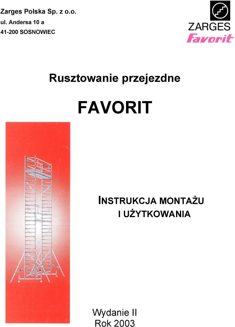 Rusztowanie przejezdne FAVORIT