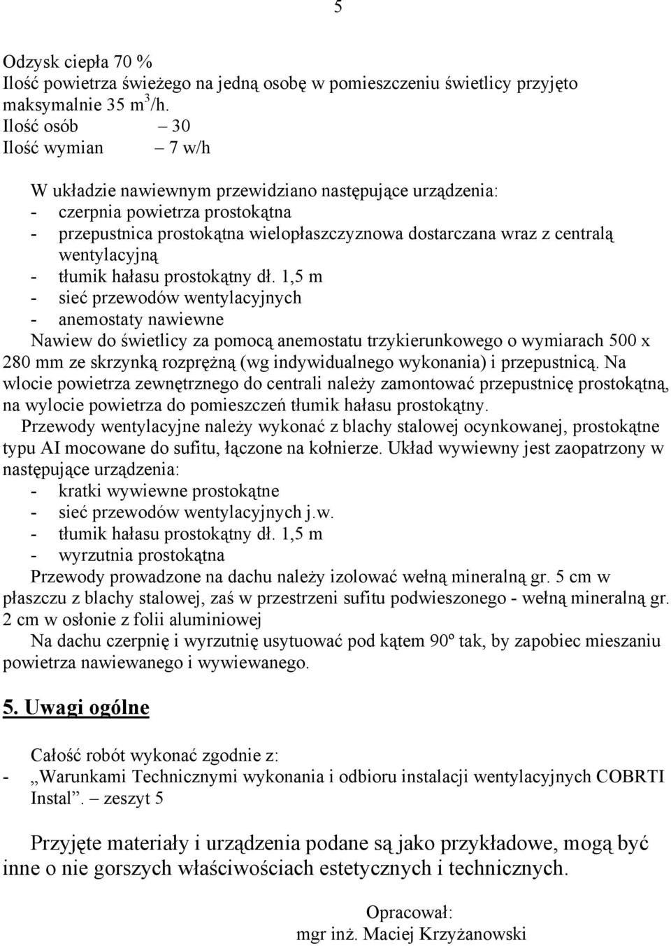 wentylacyjną - tłumik hałasu prostokątny dł.