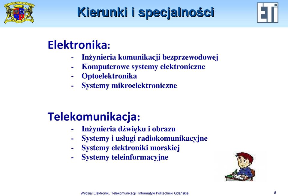 Inżynieria dźwięku i obrazu - Systemy i usługi radiokomunikacyjne - Systemy elektroniki