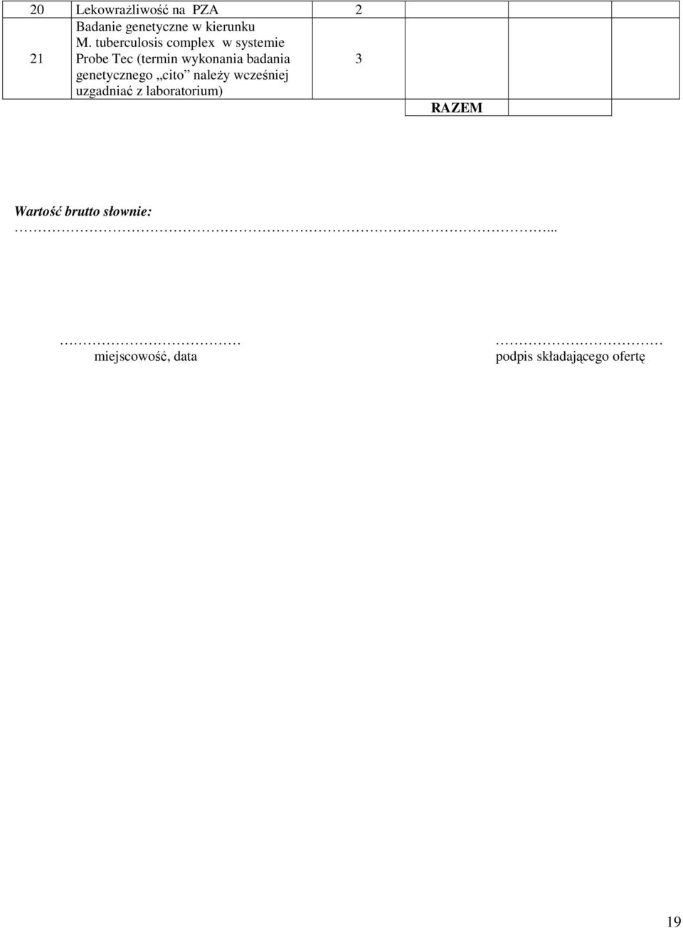 tuberculosis complex w systemie Probe Tec