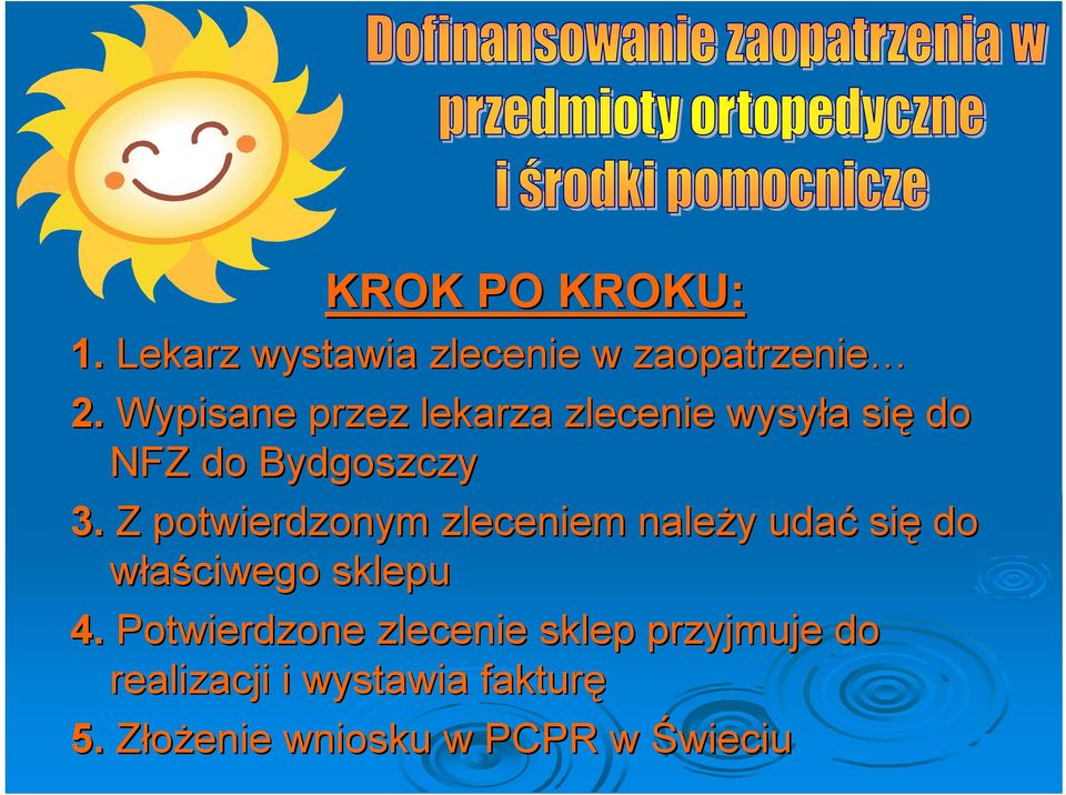Z potwierdzonym zleceniem naleŝy y udać się do właściwego sklepu 4.