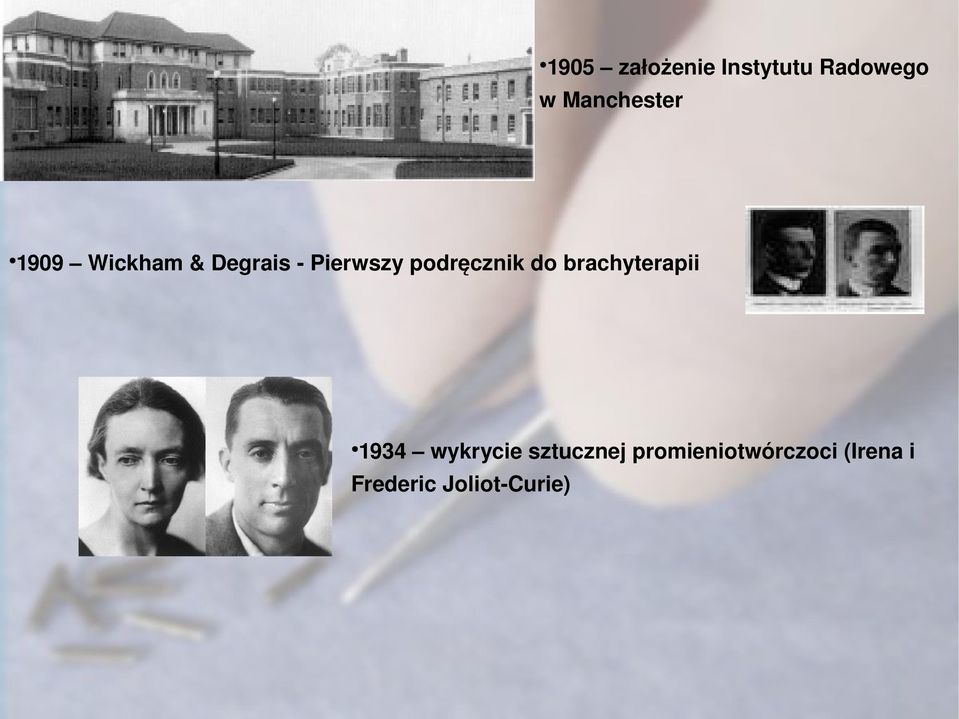 podręcznik do brachyterapii 1934 wykrycie