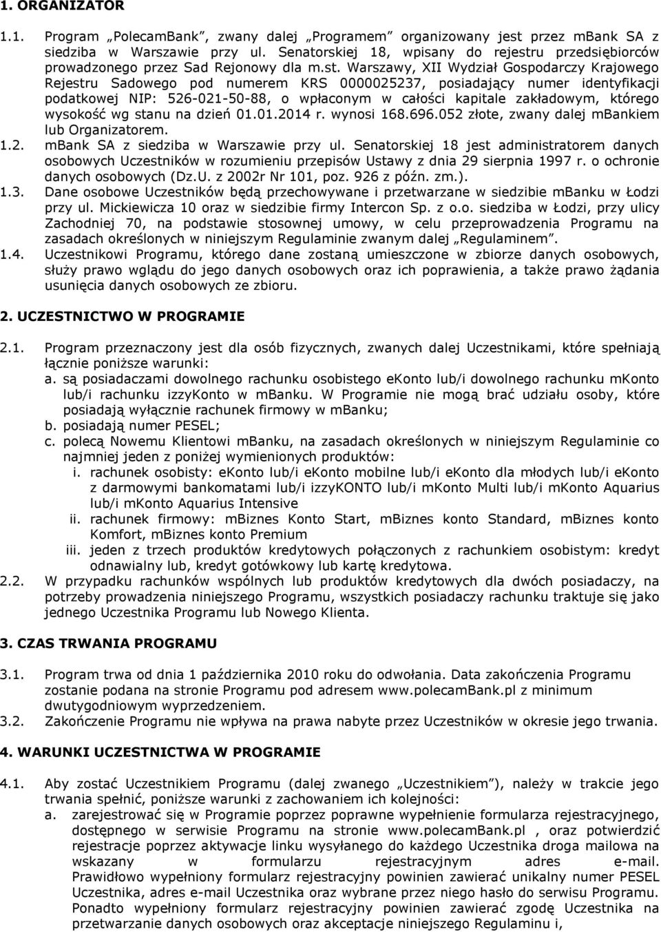 u przedsiębiorców prowadzonego przez Sad Rejonowy dla m.st.