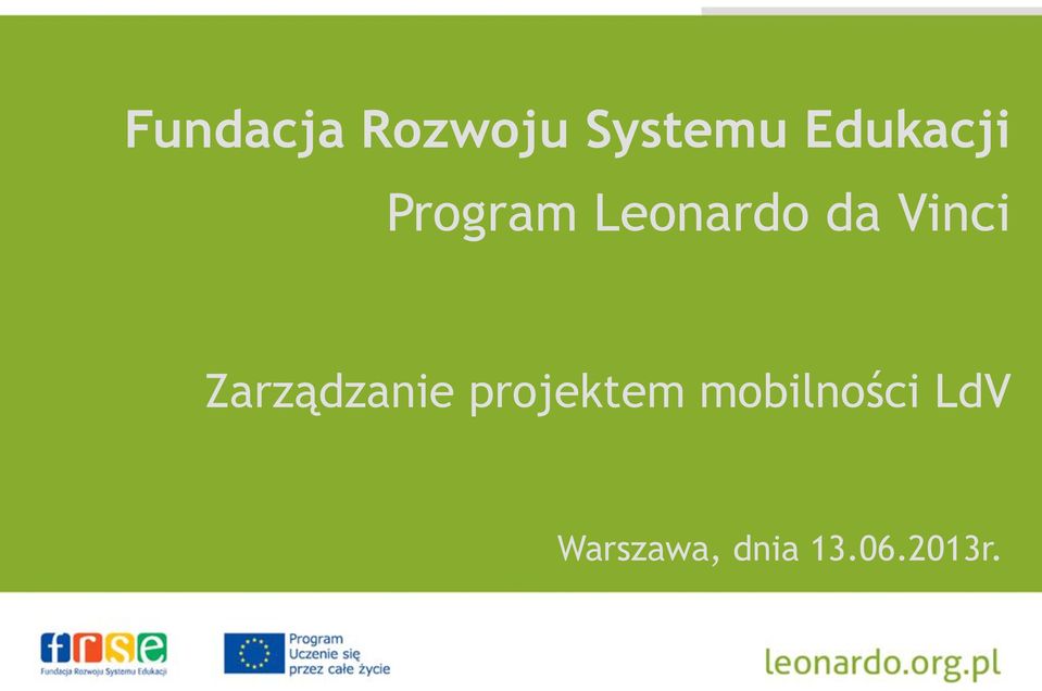 Vinci Zarządzanie projektem