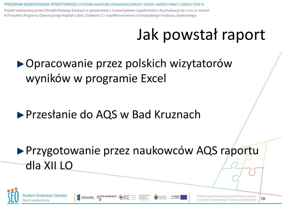 Excel Przesłanie do AQS w Bad Kruznach