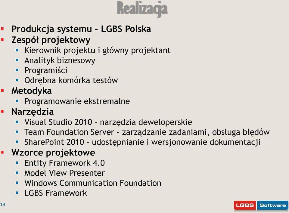 deweloperskie Team Foundation Server zarządzanie zadaniami, obsługa błędów SharePoint 2010 udostępnianie i