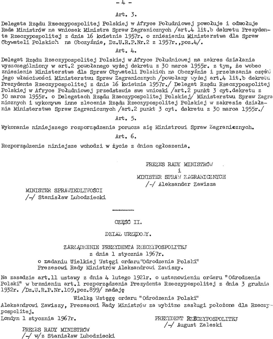 Delegat Rzędu Rzeczypospolitej Polskiej w-afryce Południowej ma zakres działania wyszczególniony w art.