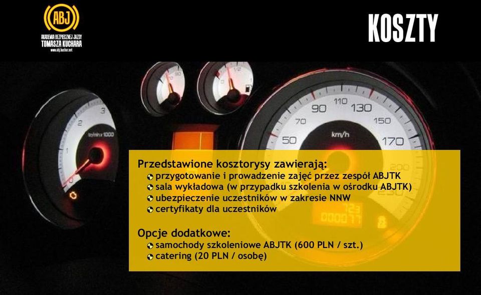 ubezpieczenie uczestników w zakresie NNW certyfikaty dla uczestników Opcje