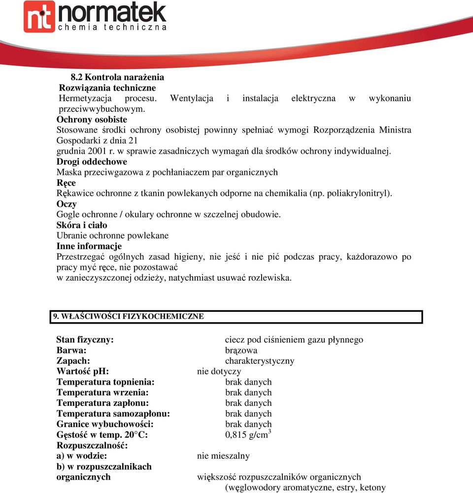 w sprawie zasadniczych wymagań dla środków ochrony indywidualnej.