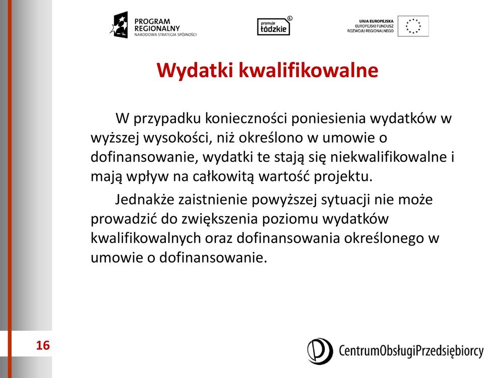 całkowitą wartość projektu.