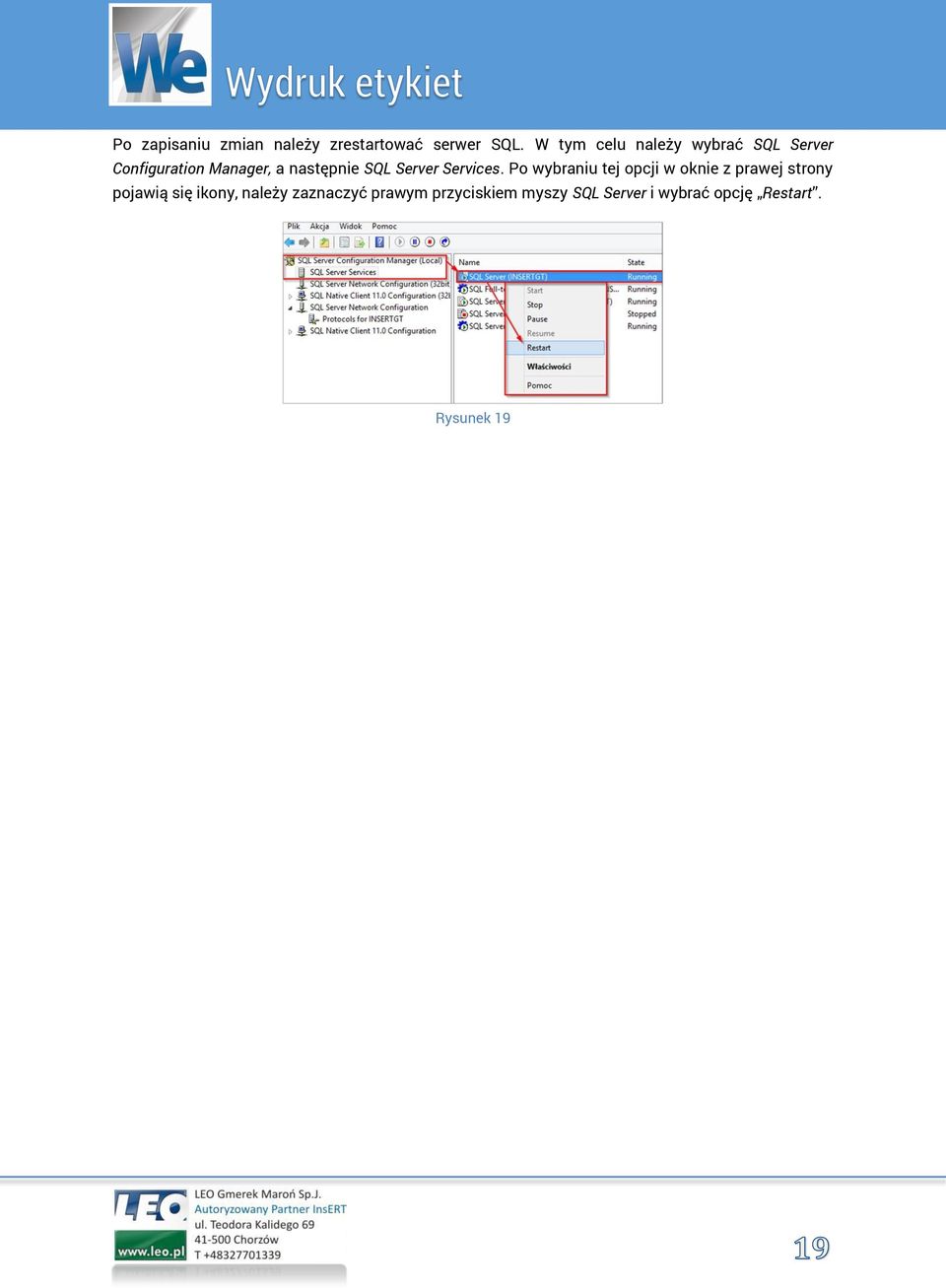 SQL Server Services.