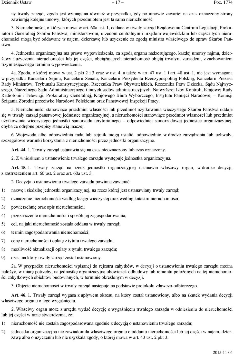 Nieruchomości, o których mowa w art. 60a ust.