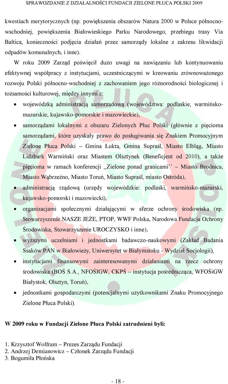 zakresu likwidacji odpadów komunalnych, i inne).