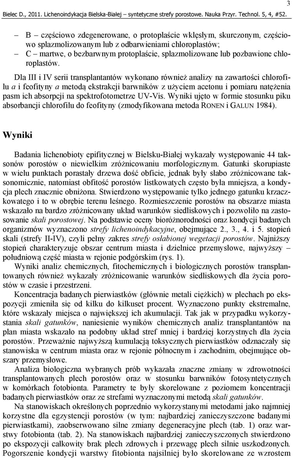 chloroplastów.
