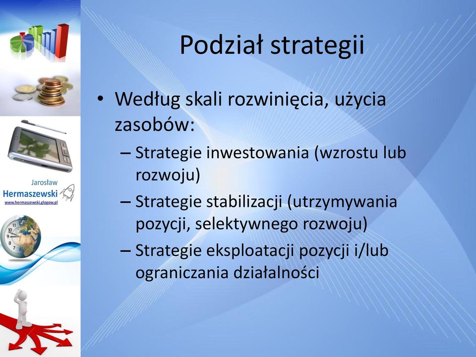 Strategie stabilizacji (utrzymywania pozycji, selektywnego