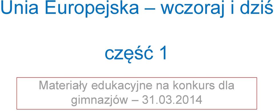 Materiały edukacyjne na