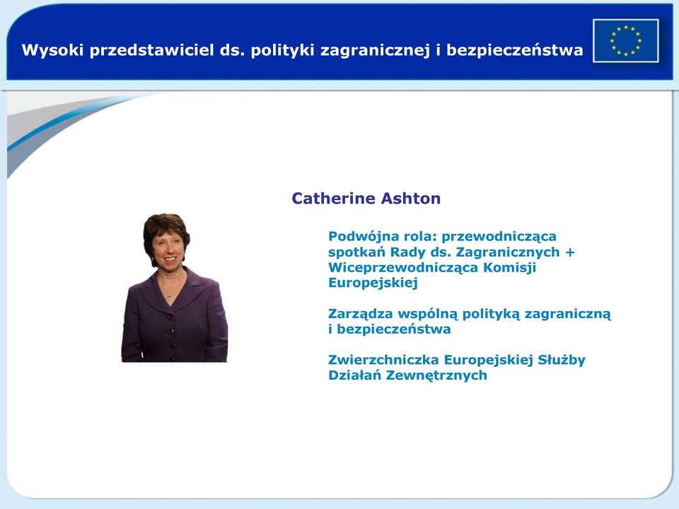 przewodnicząca spotkań Rady ds.