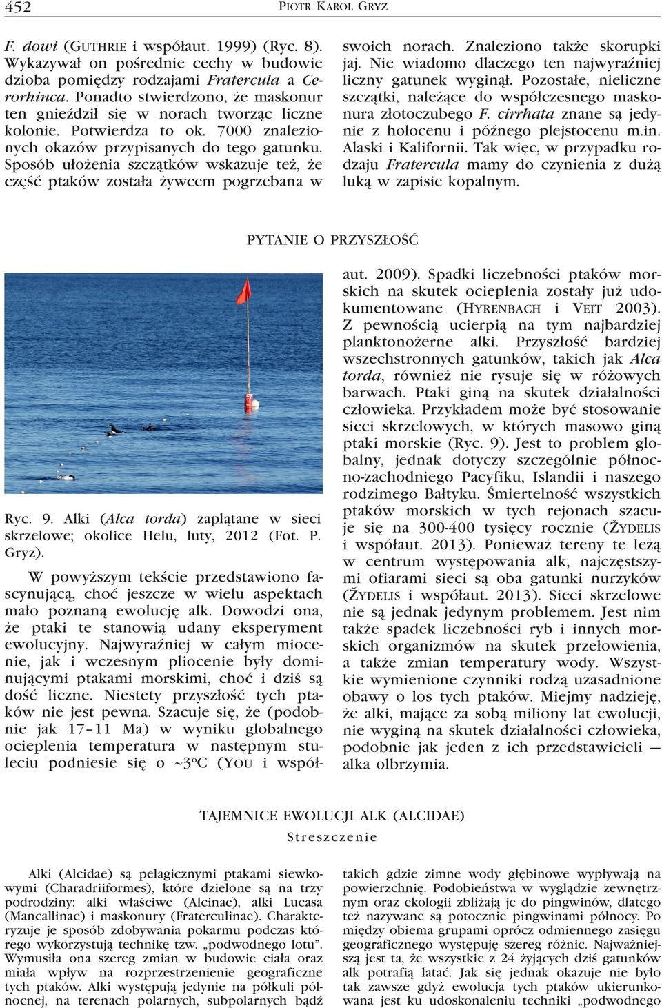 Sposób ułożenia szczątków wskazuje też, że część ptaków została żywcem pogrzebana w swoich norach. Znaleziono także skorupki jaj. Nie wiadomo dlaczego ten najwyraźniej liczny gatunek wyginął.