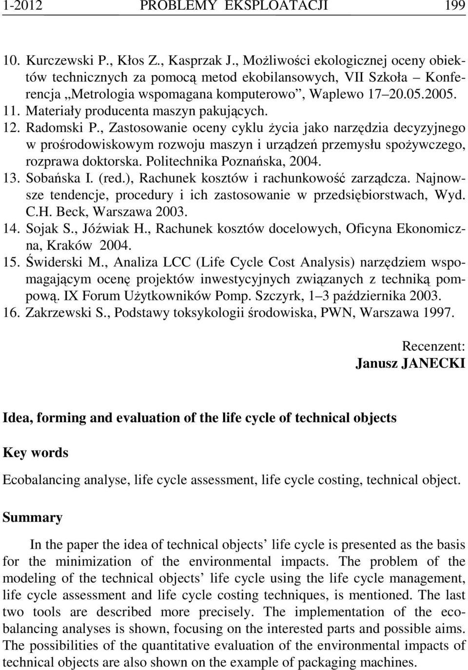 Materiały producenta maszyn pakujących. 12. Radomski P.