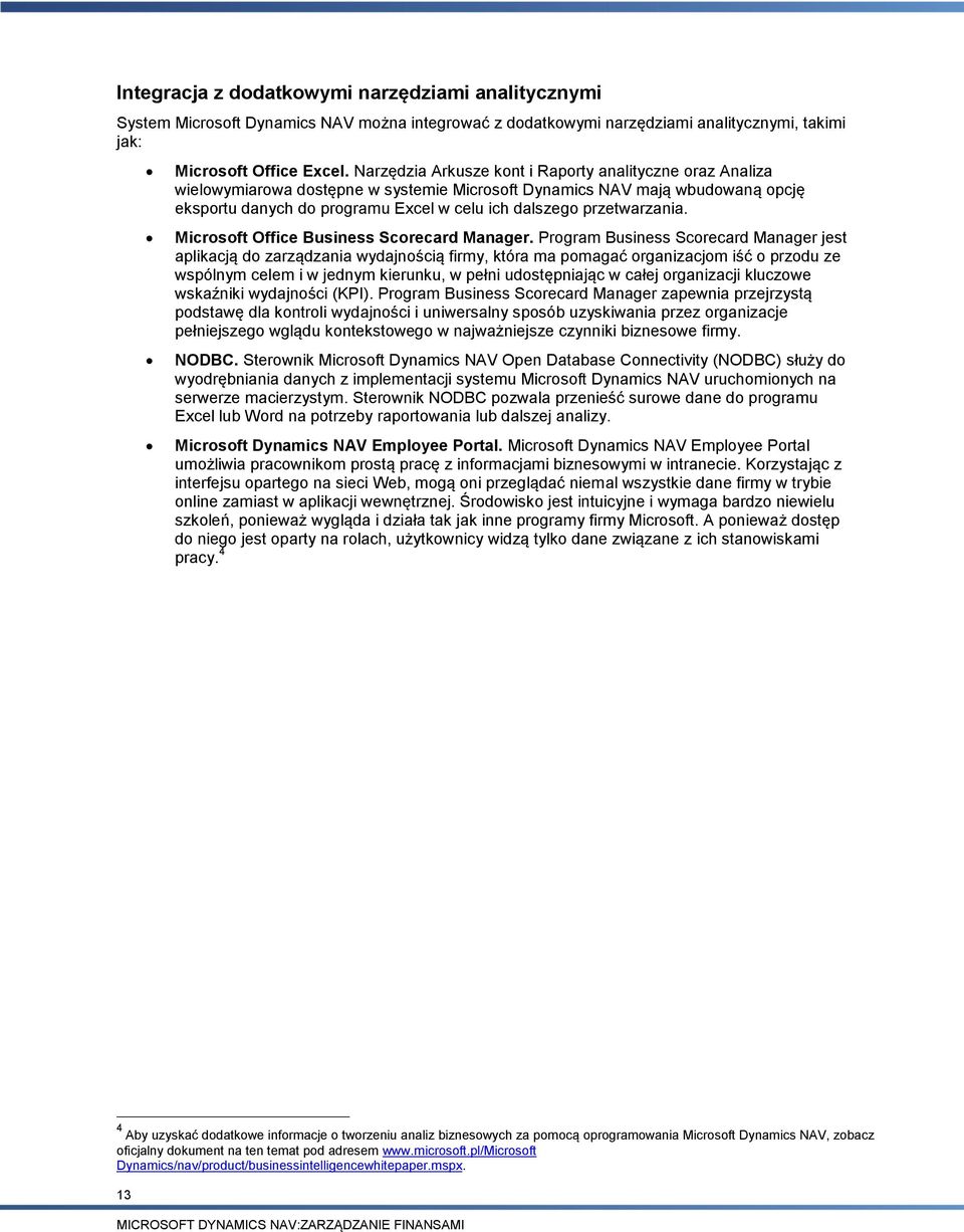 przetwarzania. Microsoft Office Business Scorecard Manager.