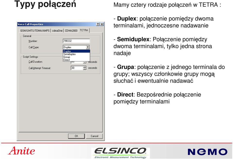 tylko jedna strona nadaje - Grupa: połączenie z jednego terminala do grupy; wszyscy