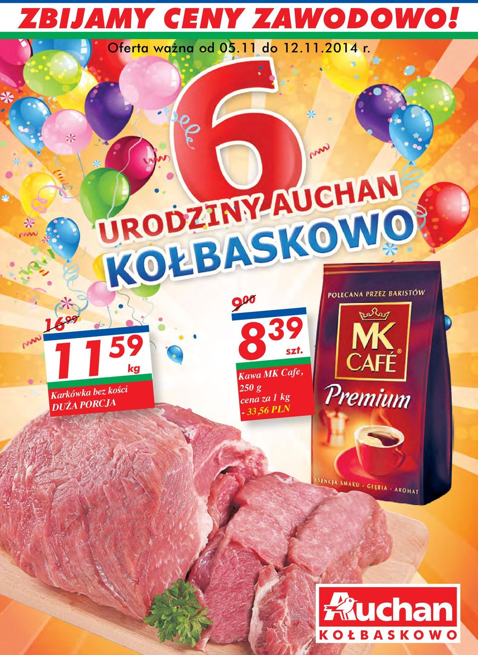 16 99 11 59 Karkówka bez kości DUŻA