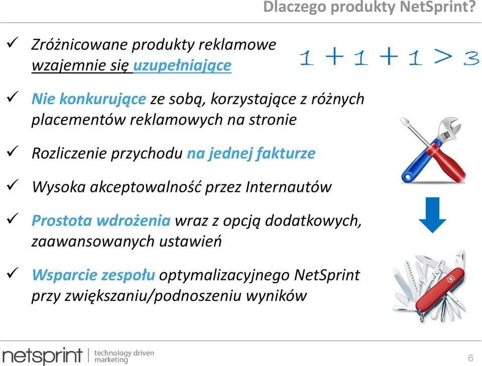 Internautów Prostota wdrożenia wraz z opcją dodatkowych, zaawansowanych ustawień Wsparcie zespołu