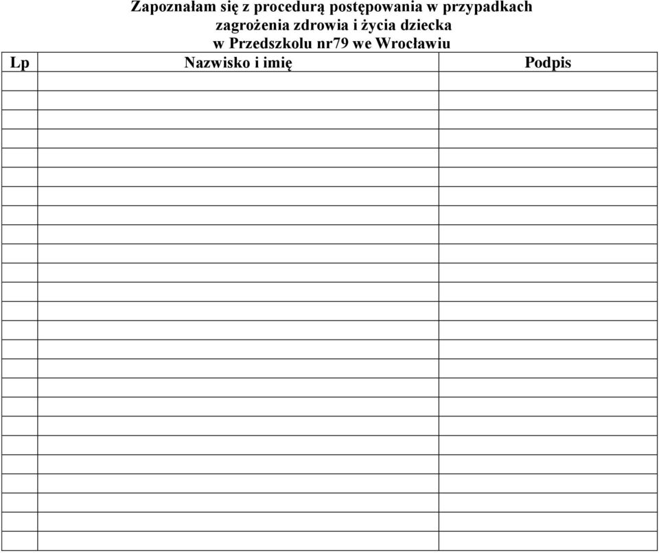 zagrożenia zdrowia i życia dziecka w