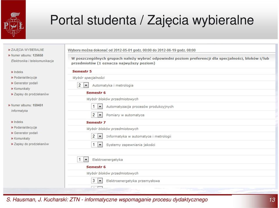 / Zajęcia