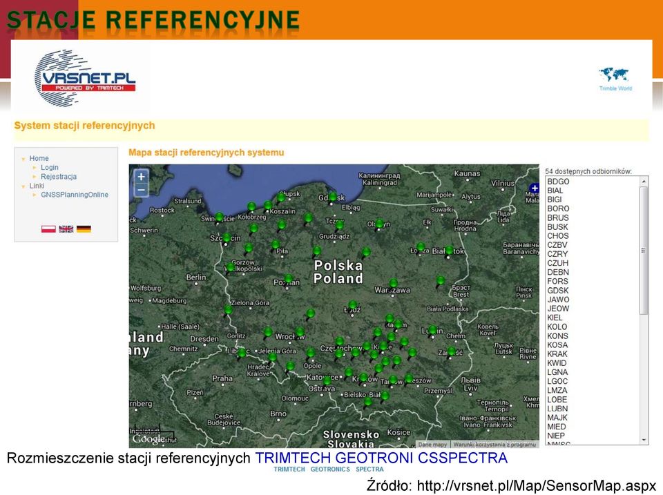GEOTRONI CSSPECTRA Źródło: