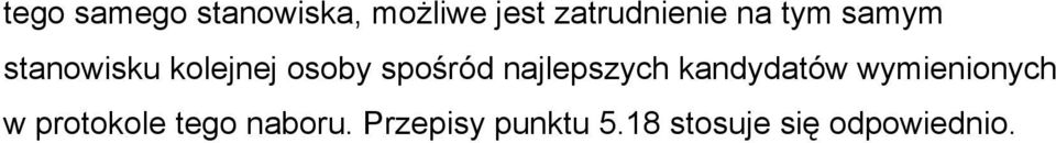 najlepszych kandydatów wymienionych w protokole