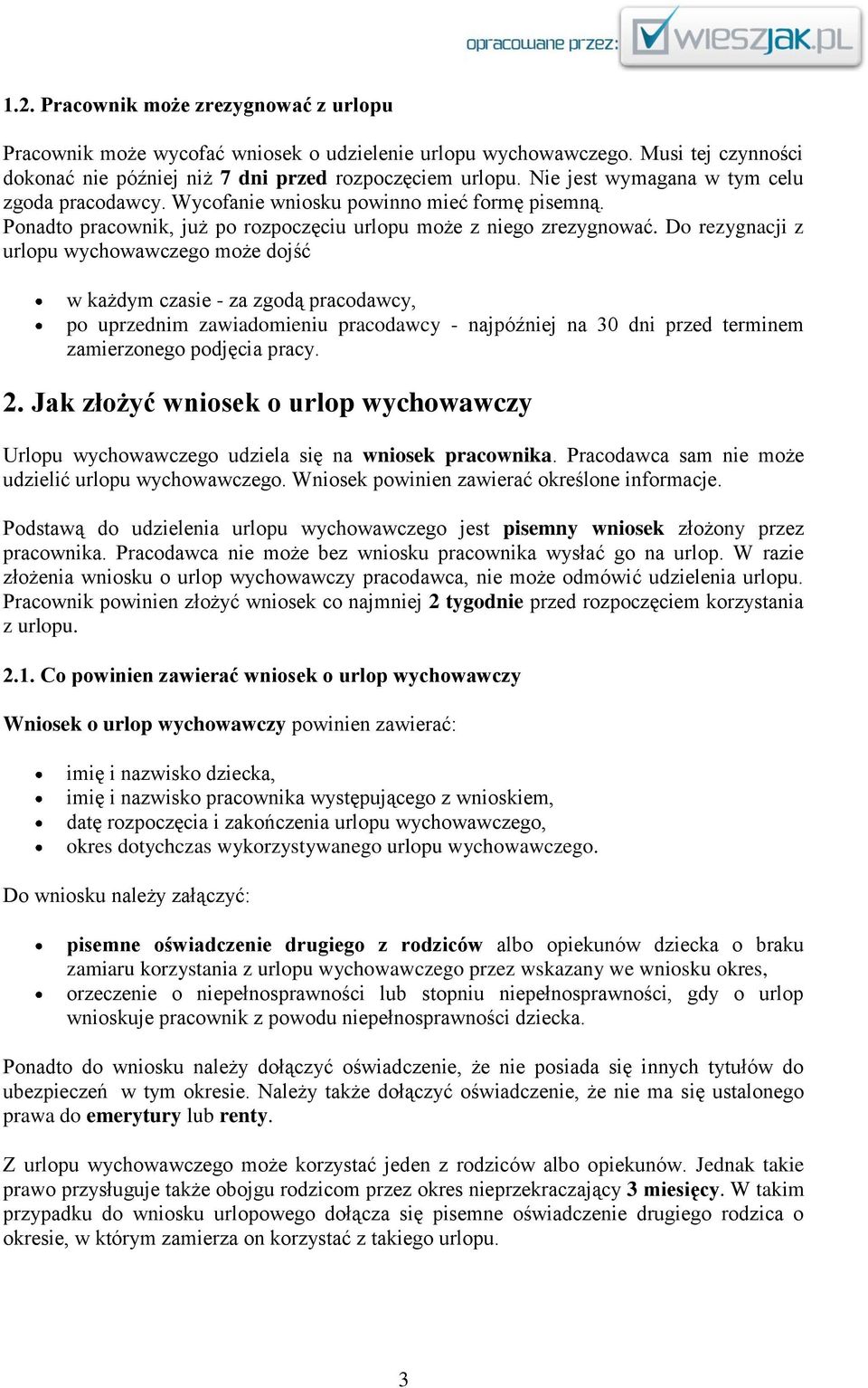 Poradnik Urlop wychowawczy - PDF Free Download