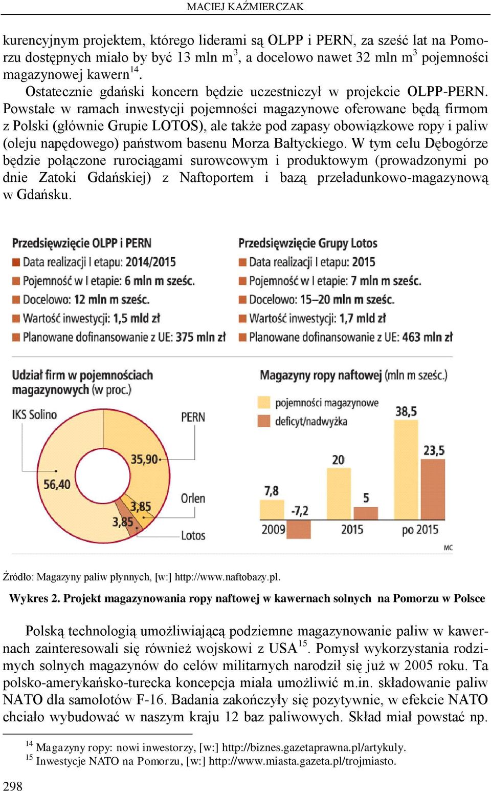 Powstałe w ramach inwestycji pojemności magazynowe oferowane będą firmom z Polski (głównie Grupie LOTOS), ale także pod zapasy obowiązkowe ropy i paliw (oleju napędowego) państwom basenu Morza