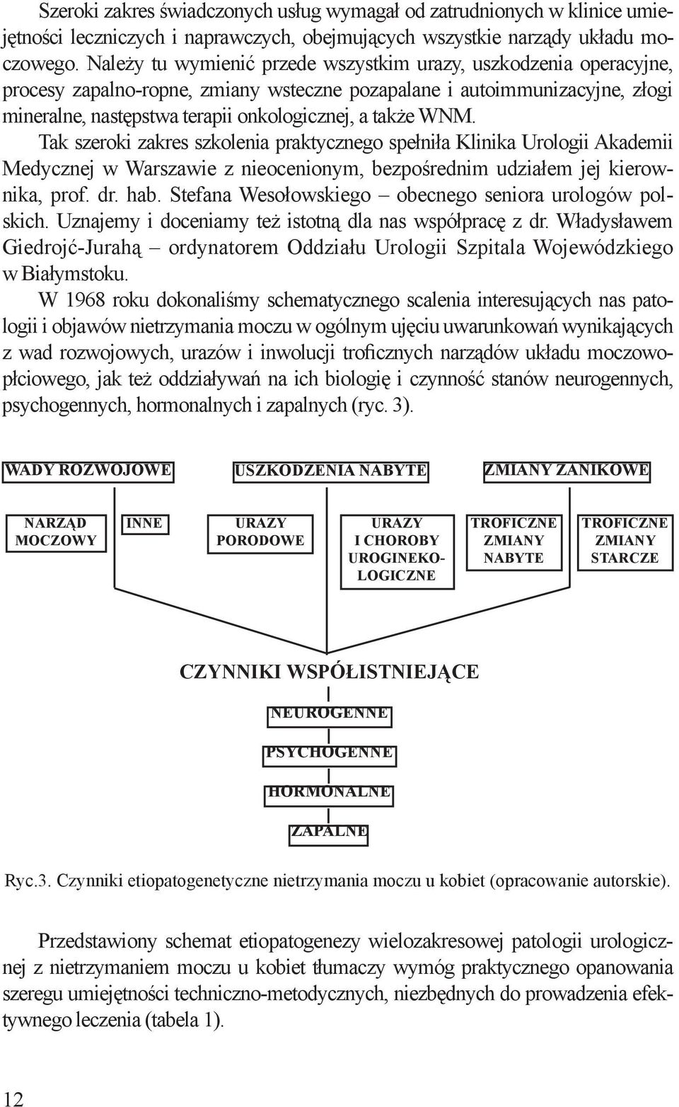 WNM. Tak szeroki zakres szkolenia praktycznego spełniła Klinika Urologii Akademii Medycznej w Warszawie z nieocenionym, bezpośrednim udziałem jej kierownika, prof. dr. hab.