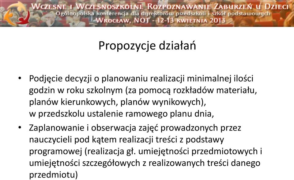 Zaplanowanie i obserwacja zajęć prowadzonych przez nauczycieli pod kątem realizacji treści z podstawy