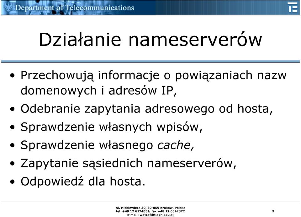 od hosta, Sprawdzenie własnych wpisów, Sprawdzenie własnego