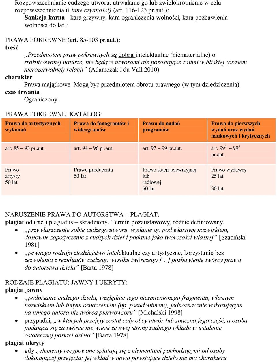 ): treść Przedmiotem praw pokrewnych są dobra intelektualne (niematerialne) o zróżnicowanej naturze, nie będące utworami ale pozostające z nimi w bliskiej (czasem nierozerwalnej) relacji (Adamczak i