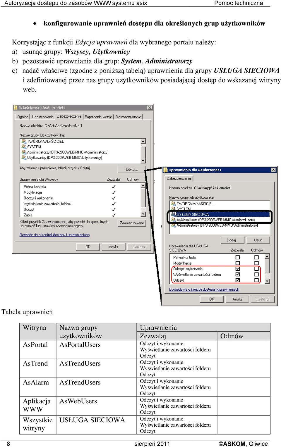 dostęp do wskazanej witryny web.