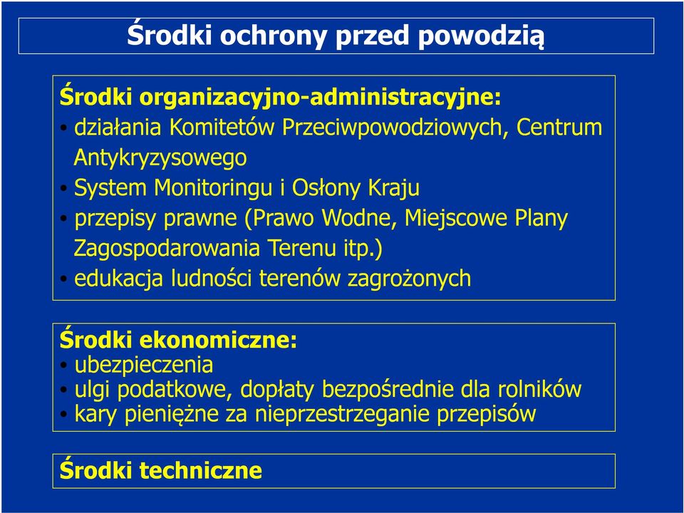 Miejscowe Plany Zagospodarowania Terenu itp.