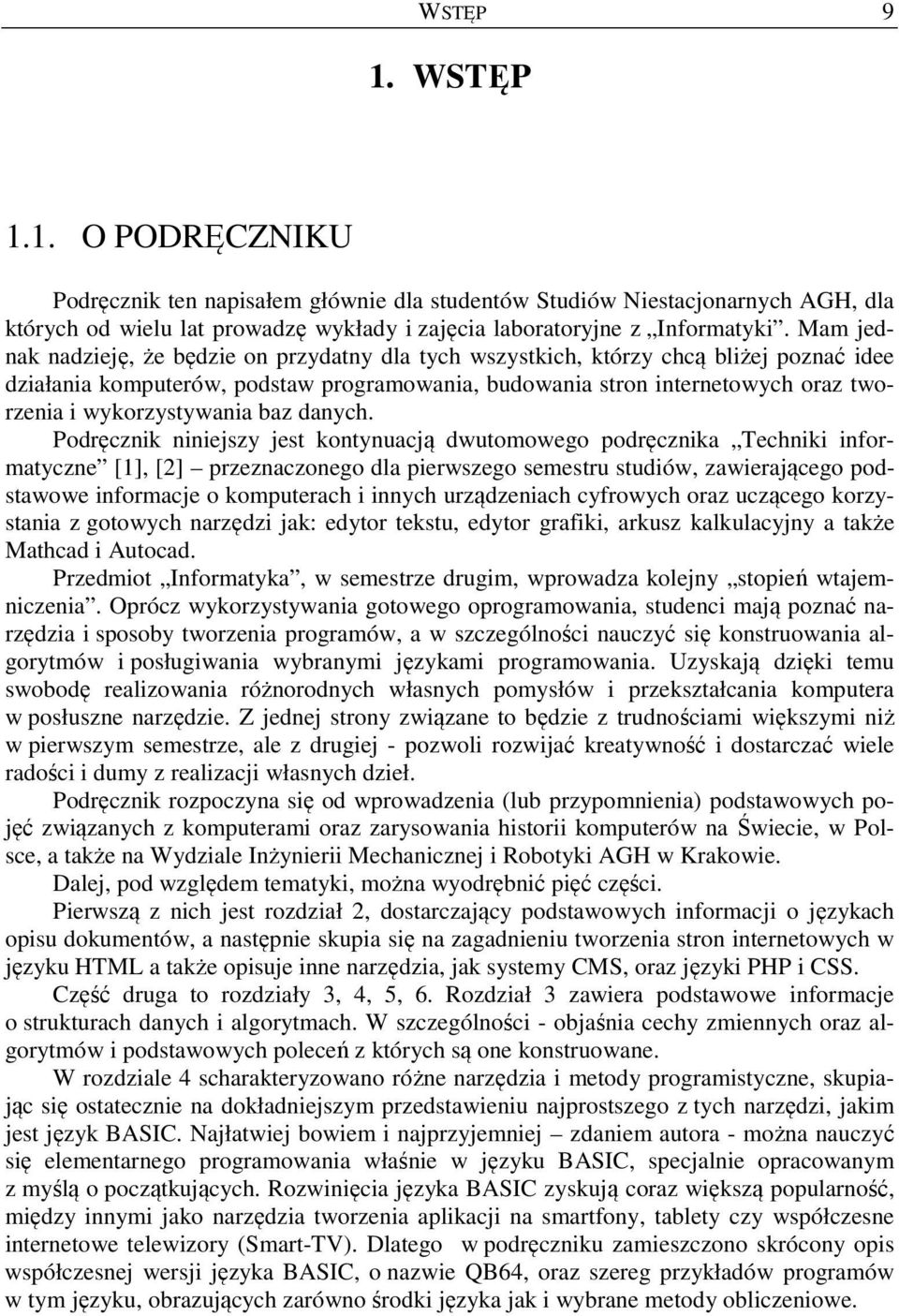 wykorzystywania baz danych.