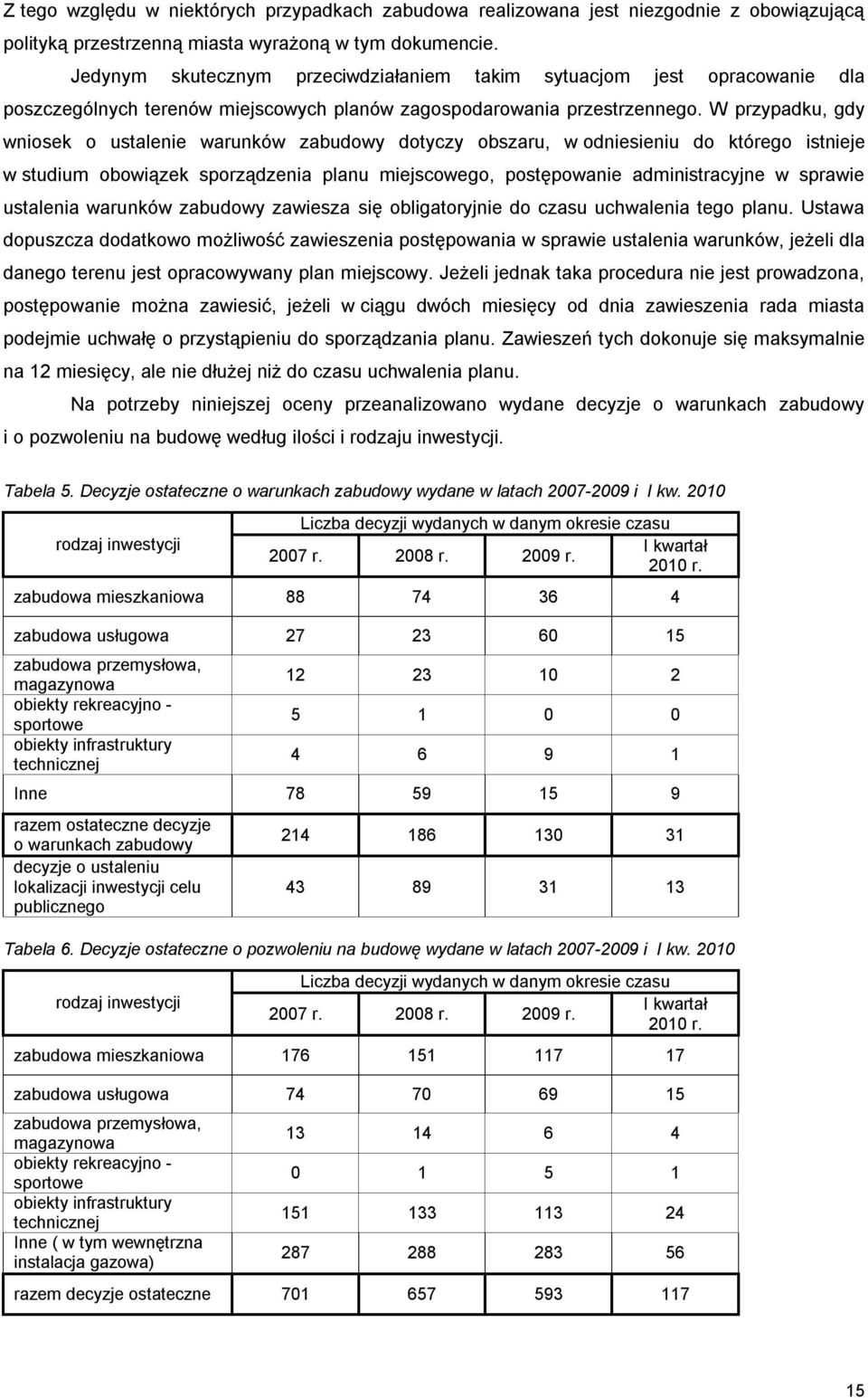 W przypadku, gdy wniosek o ustalenie warunków zabudowy dotyczy obszaru, w odniesieniu do którego istnieje w studium obowiązek sporządzenia planu miejscowego, postępowanie administracyjne w sprawie
