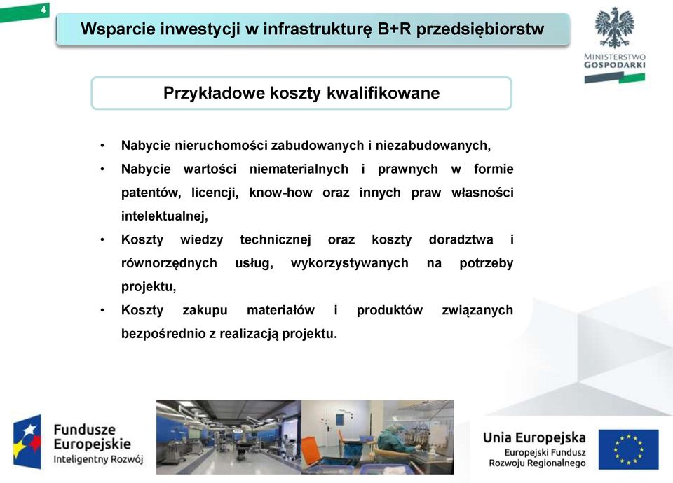 intelektualnej, Koszty wiedzy technicznej oraz koszty doradztwa i równorzędnych usług,