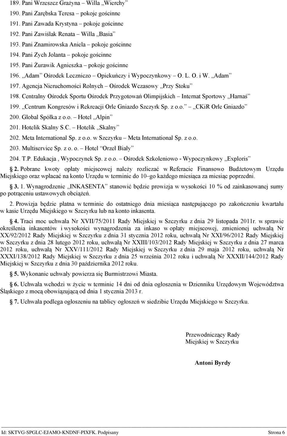 Agencja Nieruchomości Rolnych Ośrodek Wczasowy Przy Stoku 198. Centralny Ośrodek Sportu Ośrodek Przygotowań Olimpijskich Internat Sportowy Harnaś 199.