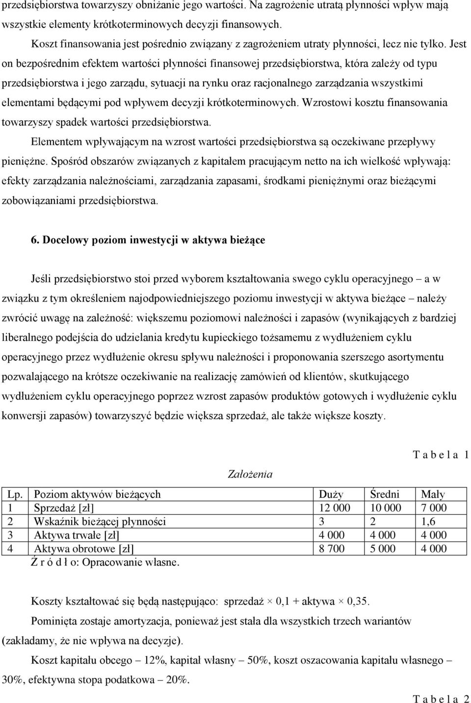 Jest o bezpośredim efektem wartości płyości fiasowej przedsiębiorstwa, która zależy od typu przedsiębiorstwa i jego zarządu, sytuacji a ryku oraz racjoalego zarządzaia wszystkimi elemetami będącymi